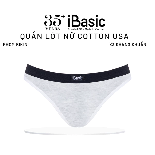 Quần lót nữ bikini cotton USA iBasic kháng khuẩn thể thao năng động PANY108-1