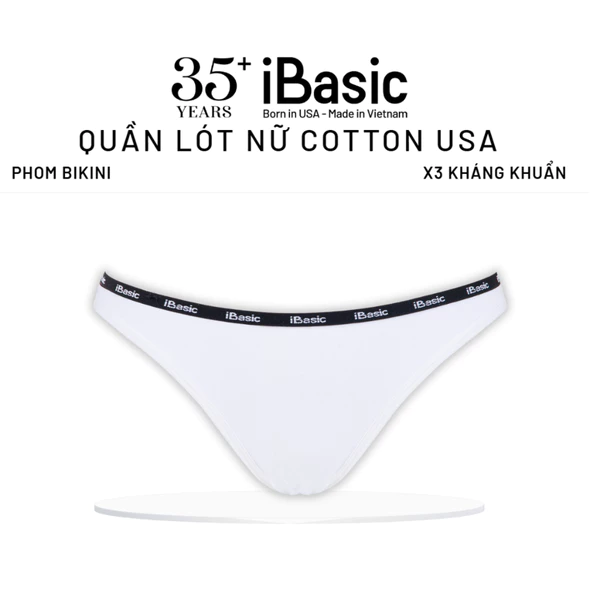 Quần lót nữ bikini cotton USA iBasic kháng khuẩn mềm mại thấm hút mồ hôi năng động PANY108
