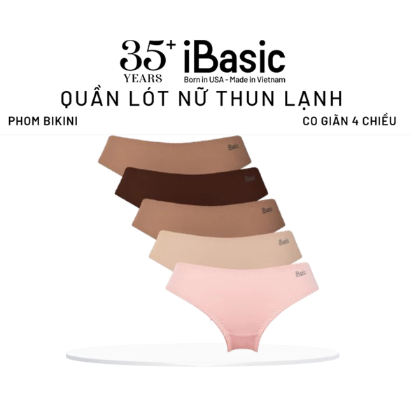 Combo 5 Quần lót nữ thun lạnh iBasic hằng ngày mêm mịn bikini PANW130