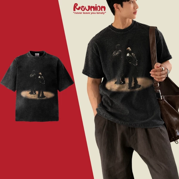 Áo Thun Washed REUNION"KANYE" T-shirt TSW18