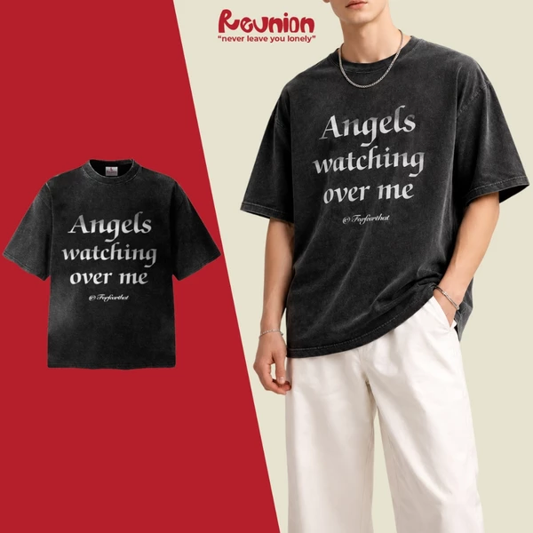 Áo Thun Washed REUNION "ANGELS" T-shirt TSW10