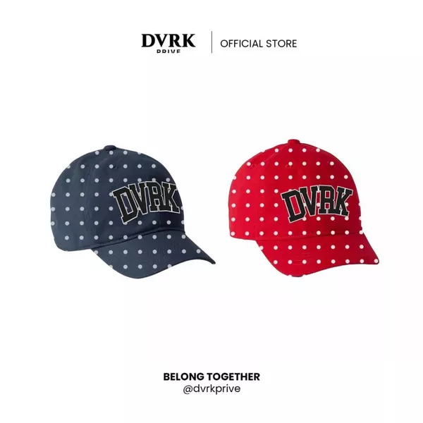 Mũ Lưỡi Trai Nam Nữ Freesize DVRK Privé Polka Dot Cap Chất Vải Kaki Cao Cấp Local Brand Unisex