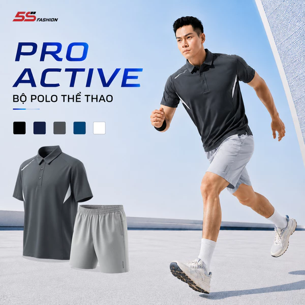 Bộ Quần Áo Thể Thao Polo 5S FASHION Nhẹ Mát,Thiết Kế Khỏe Khoắn,Năng Động MBPL26035-QST26030