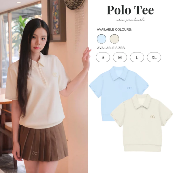 Áo Polo MONARQUE ECOCHIC B164 Logo Cao Su Bo Gấu Nhẹ Bo Tay Rib Dệt Chữ Chính Hãng Unisex Nam Nữ Định Lượng 260grm