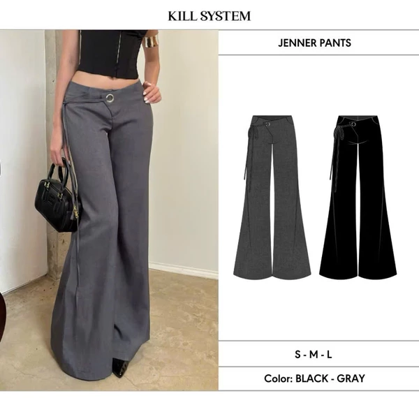 [LINK MỚI] Quần tây ống loe JENNER cột chéo dây - KILLSYSTEM