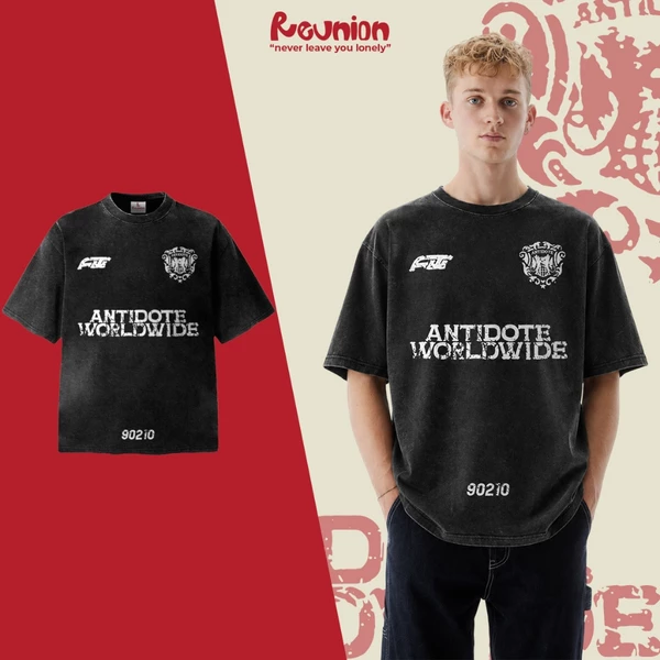 Áo Thun Washed REUNION "WORLDWIDE" T-shirt TSW16