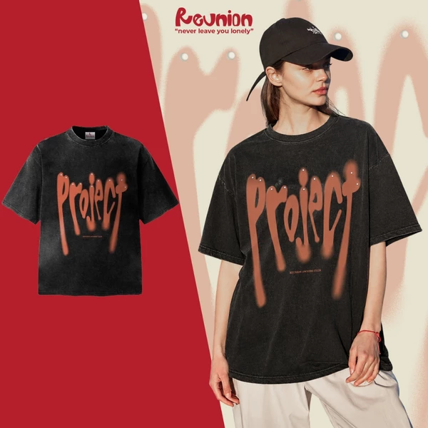 Áo Thun Washed REUNION "PROJECT" T-shirt TSW14
