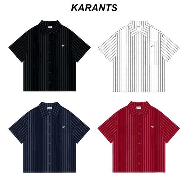 Karants Áo Sơ Mi Boxy Vải Satin Gắn Thanh Kim Loại Trơn Nam Nữ Unisex - KR262