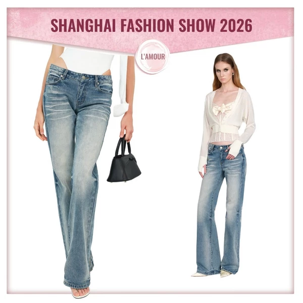 [MỞ BÁN] LSOUL Quần Jeans Nữ Ống Suông Rộng Cạp Thấp Tôn Dáng Trendy Ers Pants J26040831
