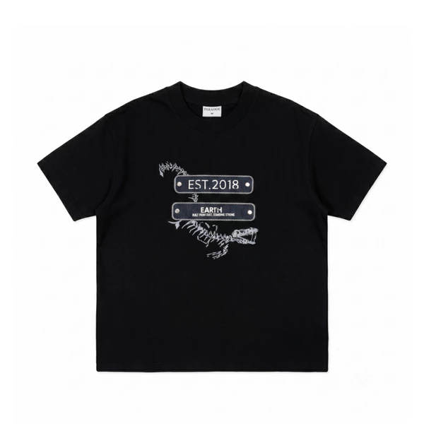 Áo thun form Boxy BONE CIRCUIT TEE Cotton PARADOX AT6P0477