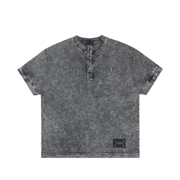 Áo thun form Oversize SILVER BUTTON TEE Cotton PARADOX AT6P0478