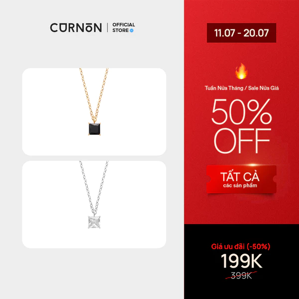 Vòng cổ nữ Curnon Claire "Lumière" Collection - Trang Sức Phong Cách, Tinh Tế - Chất Liệu Thép Không Gỉ