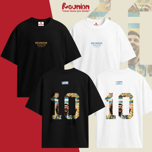 WORLD CUP Áo Thun Thể Thao M10 Đội Tuyển Argentina - The Selection Áo Phông Nam Nữ Local Brand REUNION