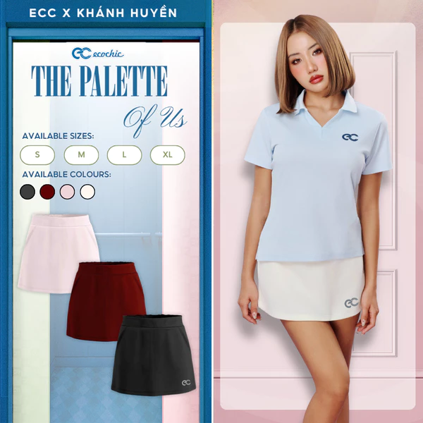 [LIVE KOL] Chân Váy Thun ECOCHIC B238A Basic Logo In Nhiệt Chất Liệu Cao Cấp Mềm Mịn Chính Hãng