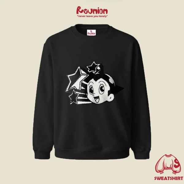 Áo Sweatshirt Thêu Xù 3D REUNION R'ATB STATRS Sweater