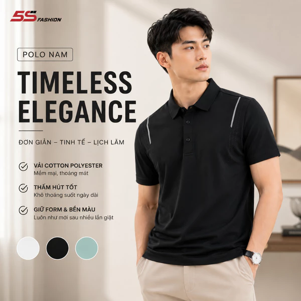 [XẢ HÀNG ĐỢT CUỐI] Áo Polo Nam Lịch Lãm 5S FASHION Phom Slim Fit Đơn Giản M0APC26012