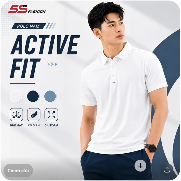 [XẢ HÀNG ĐỢT CUỐI]Áo Polo Nam Thanh Lịch 5S FASHION Phom Slim Fit M0APC26027