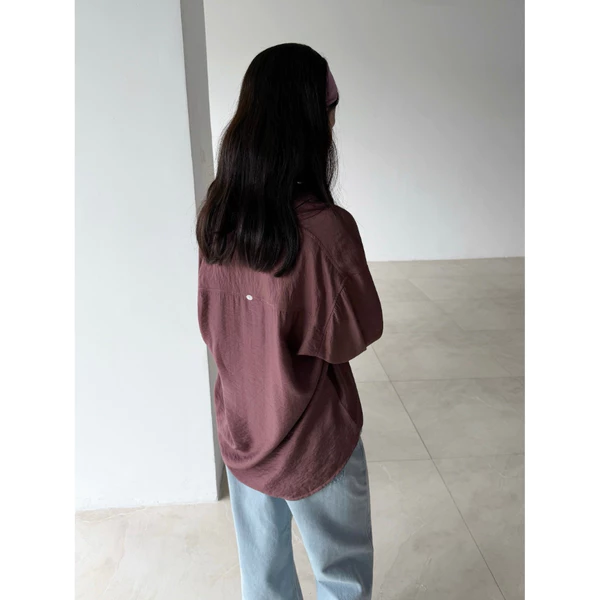 Áo sơmi nhăn form rộng hàn 𝐒𝐎𝐌𝐒 | 𝐋𝐢𝐦 𝐒𝐡𝐢𝐫𝐭