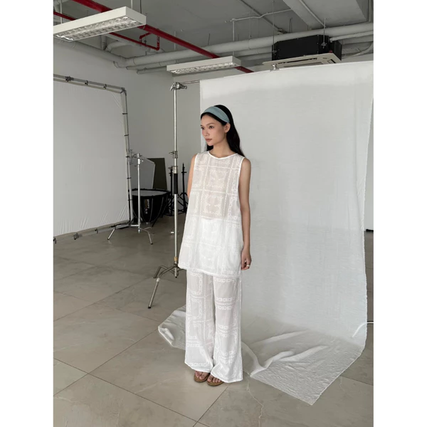 𝐑𝐮𝐦 𝐓𝐨𝐩 - 𝐑𝐮𝐦 𝐏𝐚𝐧𝐭𝐬 | 𝐒𝐎𝐌𝐒 - Set áo quần hoạ tiết boi thêu
