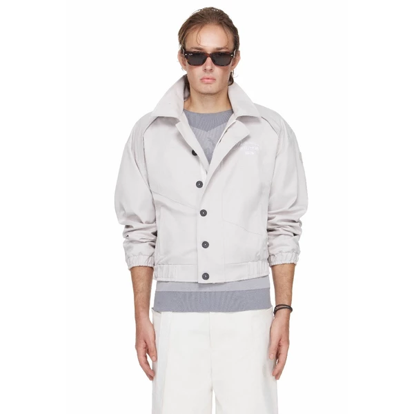Áo Khoác Track Laser Cut Màu Xám Nhạt - BEUTER® x PALLADIUM LASER CUT TRACK JACKET - LIGHT GREY