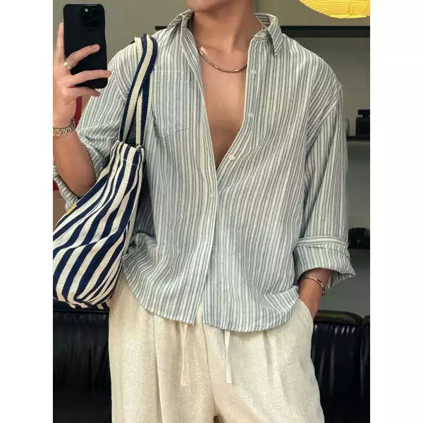 Áo Sơ Mi Nam B Brown Vải Linen Phong Cách Thoải Mái Trẻ Trung – Nomad Linen Shirts