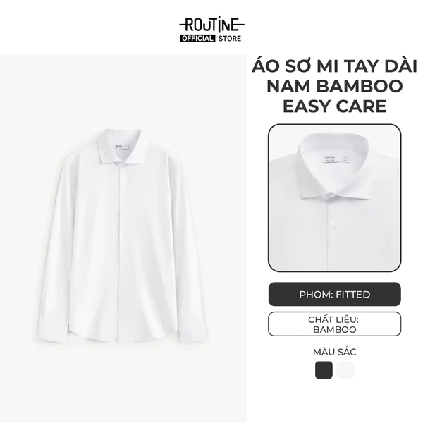 [🔥HOT] Áo Sơ Mi Tay Dài Nam Bamboo Easy Care Form Fitted - Routine 10S26SHL053