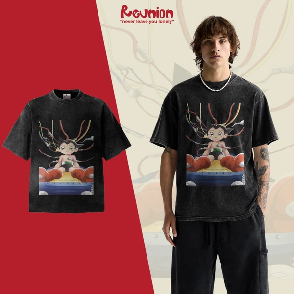 Áo Thun Washed REUNION "ASTROBOY" Tshirt TSW3