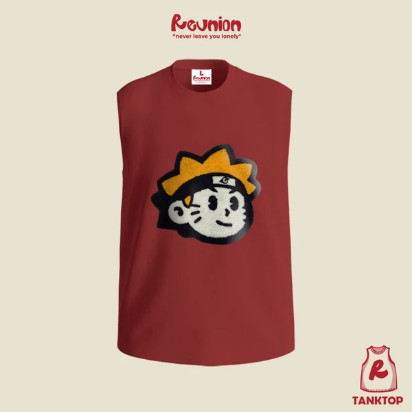 RNC Chenille Embroidery NARUTO Tanktop - Áo Ba Lỗ Hình Thêu Xù 3D Brand REUNION
