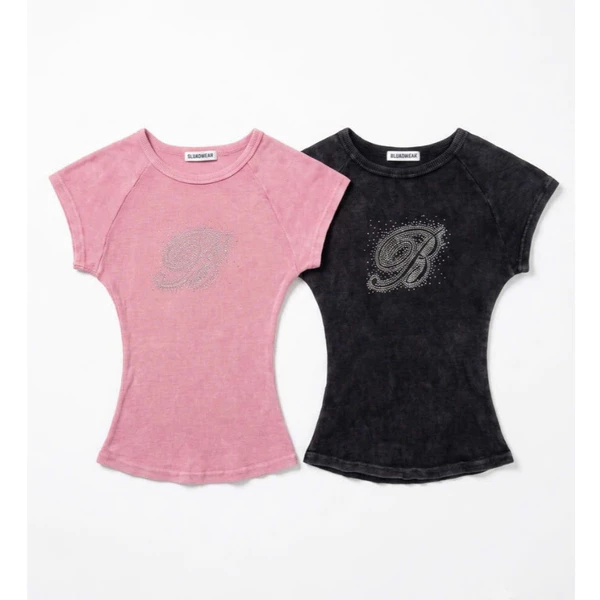 Áo nữ WM BTOP PINK/ BLACK WASHED