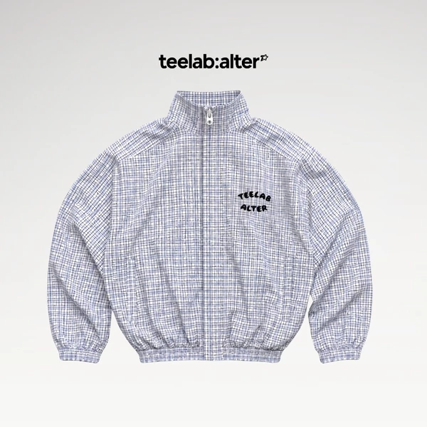 Áo Khoác Teelab Alter Relaxed Windbreaker Tiger Checked Track Jacket AK147