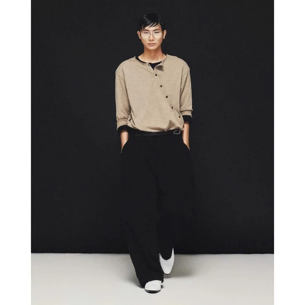 Hypnotism Pintuck Trousers Quần nỉ da cá Wide Fit xếp ly (Hoả tốc)