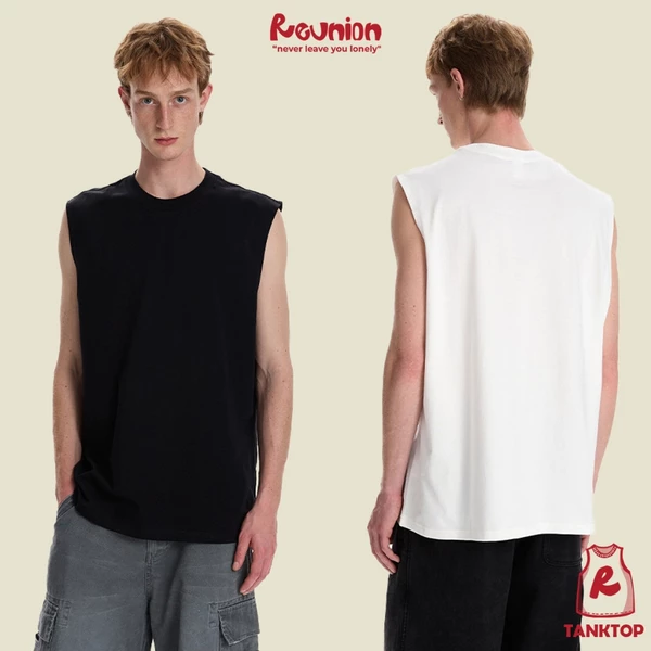 RNC Basic Tanktop - Áo Ba Lỗ Trơn Form Rộng Thể Thao Nam Nữ Local Brand REUNION