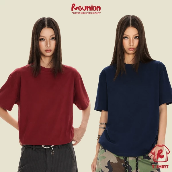 RNC Blank Tee - Áo Thun Trơn Basic Form Oversize Nam Nữ 280Gsm Local Brand REUNION