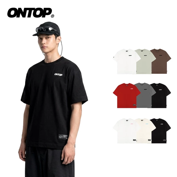Áo thun basic local brand nhiều màu ONTOP nam nữ vải cotton thoáng mát, tay lỡ |O24-T1 & O-T4
