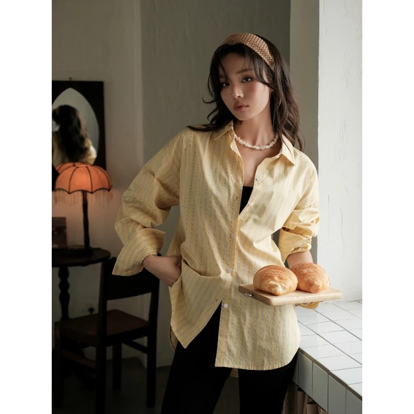 KIDO - Áo sơ mi sọc tay dài TWINE SHIRT