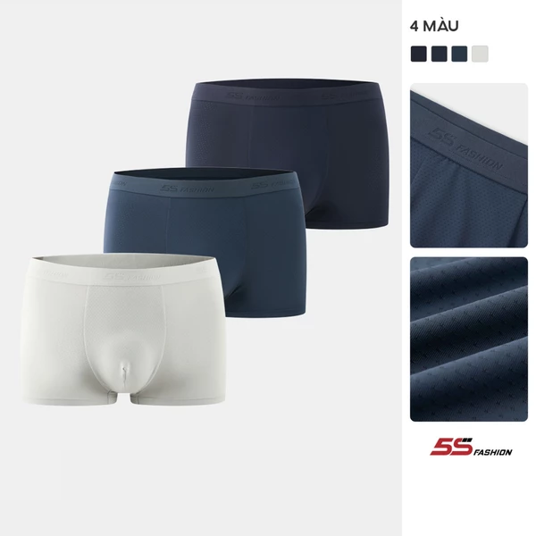 Combo 3 Quần Lót Sịp Đùi Nam 5S FASHION Vải Mềm Mịn, Co Giãn, Thoáng Khí, Thấm Hút 3C-M0BOX25113-25015