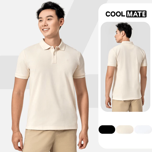 Áo Polo nam Premium Cotton Linen, Aircool, Pique thấm hút tốt, hạn chế nhăn thoáng khí, thấm hút tốt Coolmate