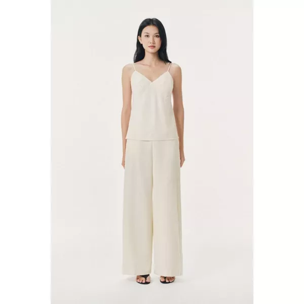 Quần dài dáng suông linen Mono Talk - MCS26S-B30007TK