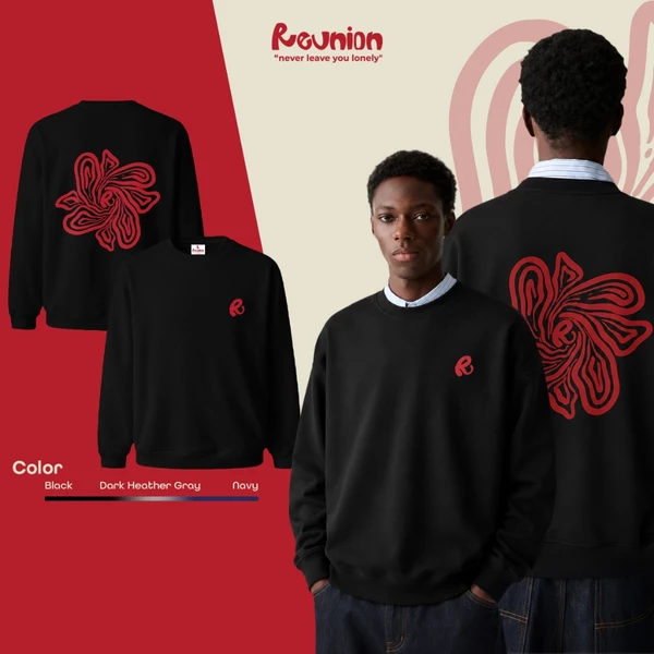 Áo Sweatshirt Nỉ In Họa Tiết REUNION "R FLOW"