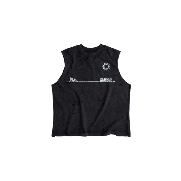 TANNING CUT-OFF TEE / ÁO TANKTOP WASHED / GAMBLE WORLDWIDE
