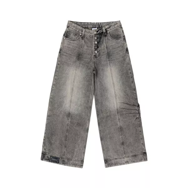 Quần ống rộng SIDE PINCHED PANTS Denim PARADOX QU6P0402