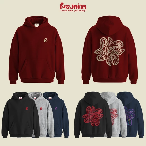 RNC R FLOW Hoodie - Áo Nỉ Chui Có Mũ In Hình Form Oversize Chính Hãng Brand REUNION