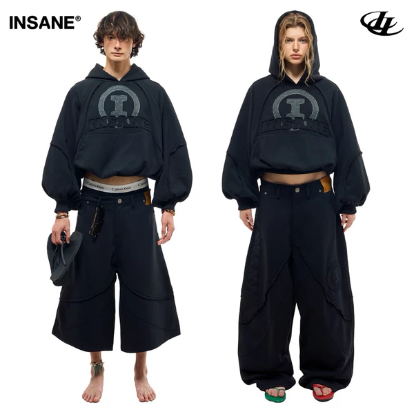 Áo Hoodie InsaneClo HALO HOODIE Form Boxy Unisex Chất Liệu Chân Cua Cotton