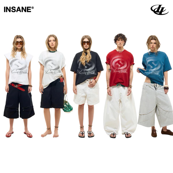 Áo Thun InsaneClo “I” TANNING TEE Form Oversize Unisex Chất Liệu Thun Cotton