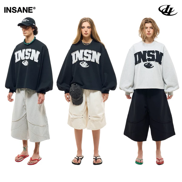Áo Dài Tay InsaneClo INSN LONGSLEEVE Form Boxy Unisex Chất Liệu Chân Cua Cotton