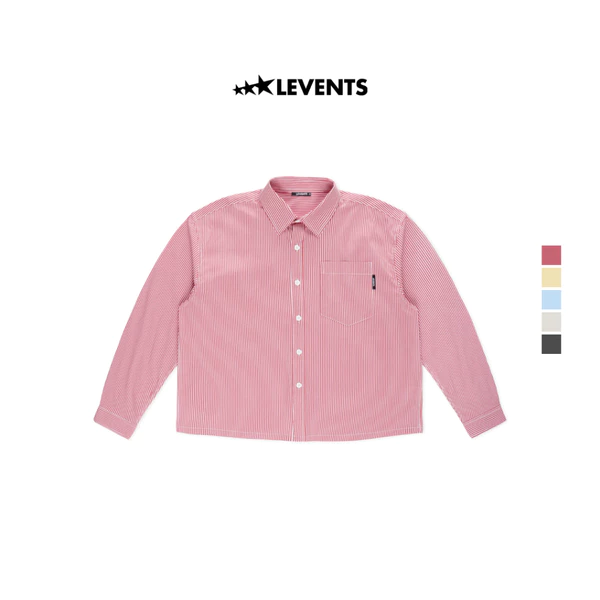 Áo Sơ Mi Levents Striped Boxy Long Sleeve Shirt Poplin