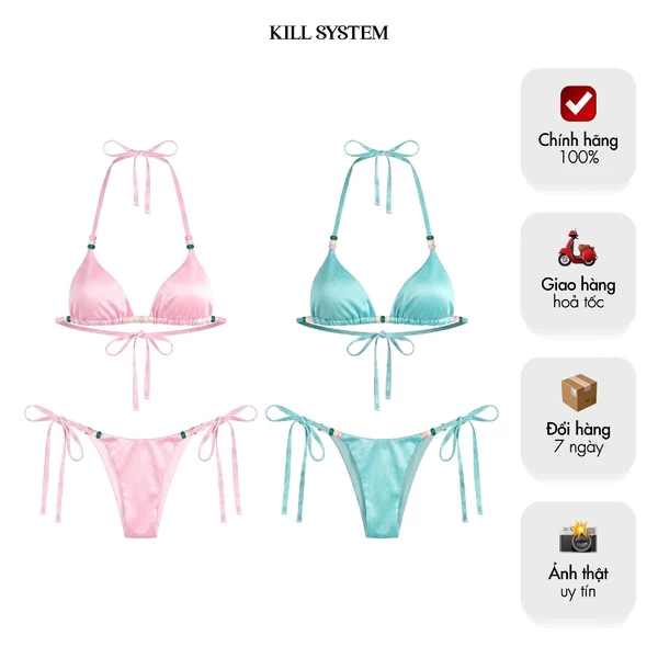 [HÀNG MỚI VỀ] Bikini hai mảnh phi lụa sexy kèm mút MOODY - 𝐊𝐈𝐋𝐋 𝐒𝐘𝐒𝐓𝐄𝐌