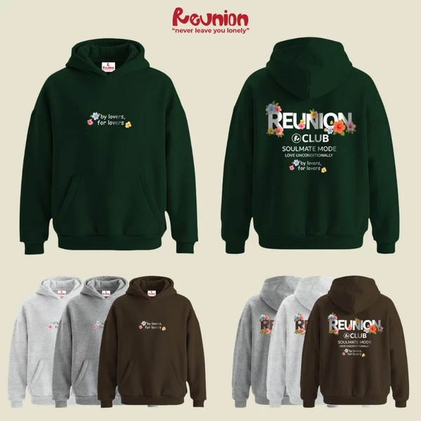 RNC SOULMATE Hoodie - Áo Nỉ Chui Có Mũ In Hình Form Oversize Nam Nữ Chính Hãng Brand REUNION