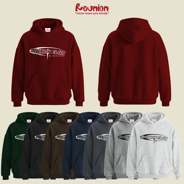 RNC NLYL CLUB Hoodie - Áo Nỉ Chui Có Mũ In Hình Form Oversize Nam Nữ Chính Hãng Brand REUNION