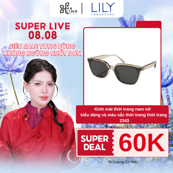 [SPD VHL x KÍNH MẮT LILY] Kính mát thời trang nam nữ chống UV400 kiểu dáng và màu sắc thời trang thời trang 2343